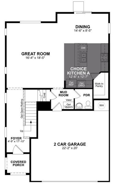 2D floor plan layout of this home in Bethany Grove, Glendale, AZ (Image 3).
