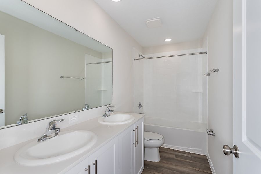 Furnished interior view inside a new home in Pasadena Ridge, Dade City (Image 7). Furnished interior view inside a new home in Pasadena Ridge, Dade City (Image 7).