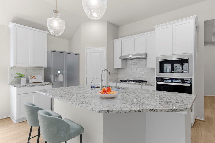 Furnished interior view inside a new home in Grand Central Park, Conroe (Image 8).