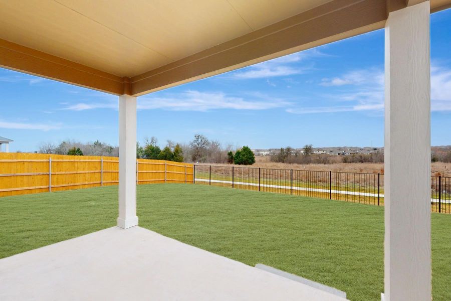 Exterior details and patio area of a home in Carillon, Manor (Image 2). Exterior details and patio area of a home in Carillon, Manor (Image 2).