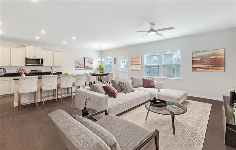 Furnished interior view inside a new home in , McDonough (Image 15).