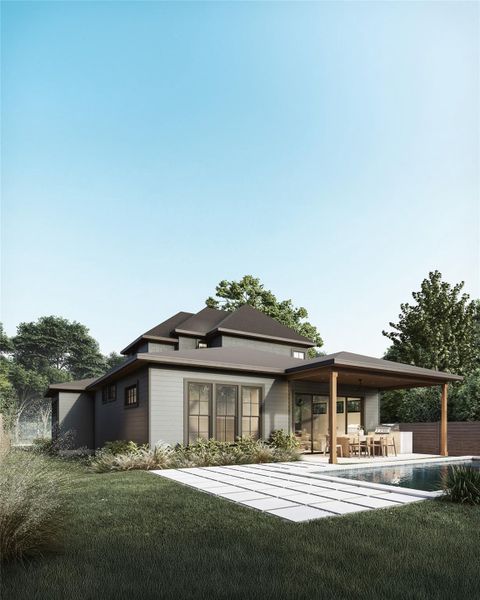 Front exterior of a new home in , Austin, TX, highlighting curb appeal (Image 2).