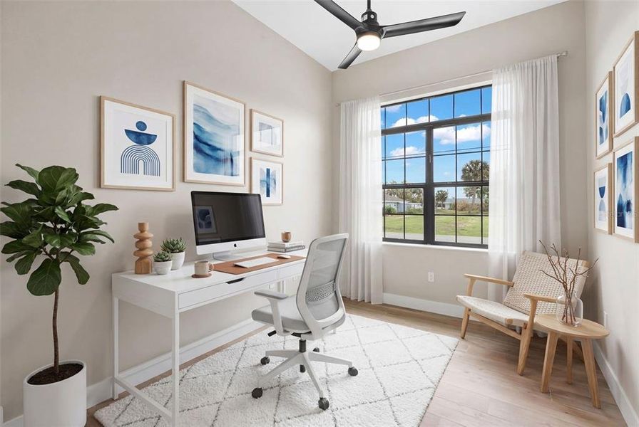 Furnished interior view inside a new home in , Port Charlotte (Image 9). Furnished interior view inside a new home in , Port Charlotte (Image 9).