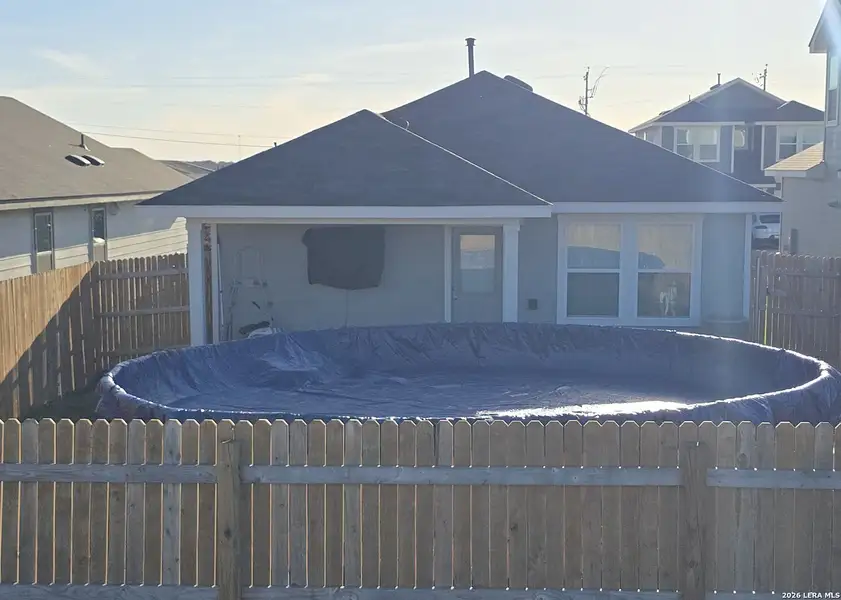 Exterior details and patio area of a home in , Kyle (Image 4).