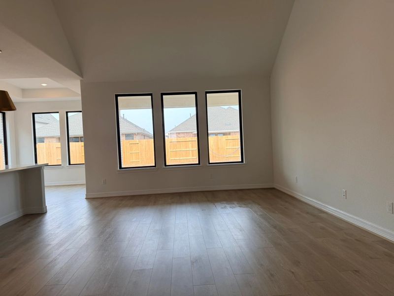 Progress photo - Family room