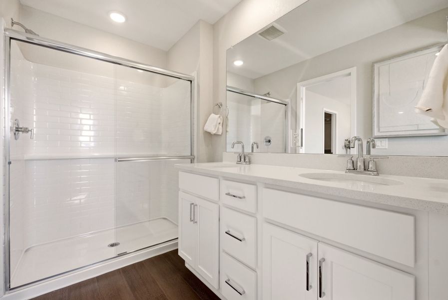 Representative furnished interior of a home built from the Capella by Pulte Homes in Sky Ranch, Watkins (Image 9). Representative furnished interior of a home built from the Capella by Pulte Homes in Sky Ranch, Watkins (Image 9).