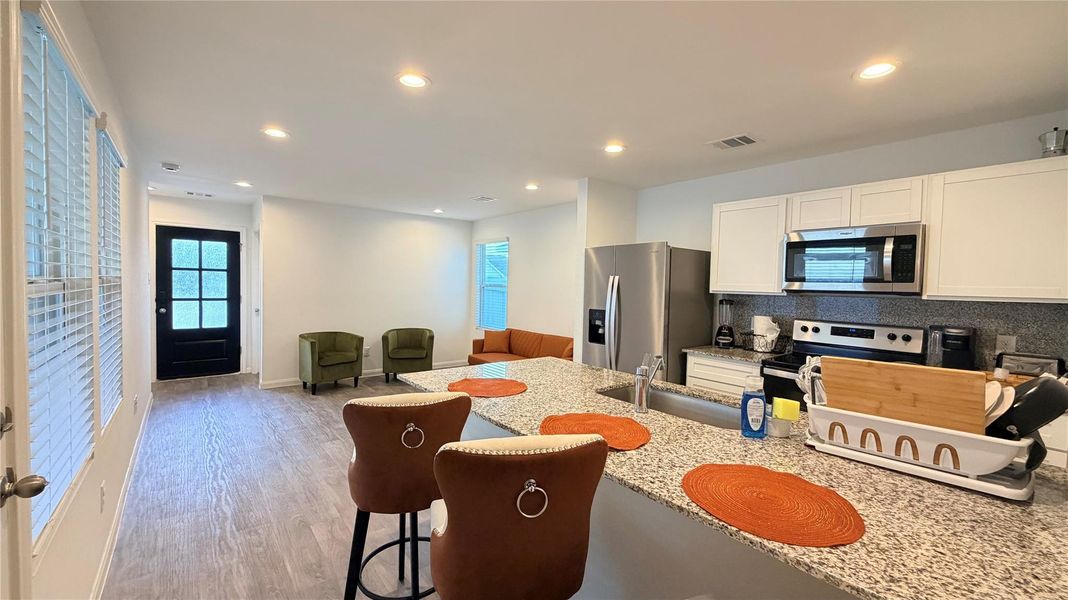 Furnished interior view inside a new home in , Conroe (Image 6). Furnished interior view inside a new home in , Conroe (Image 6).