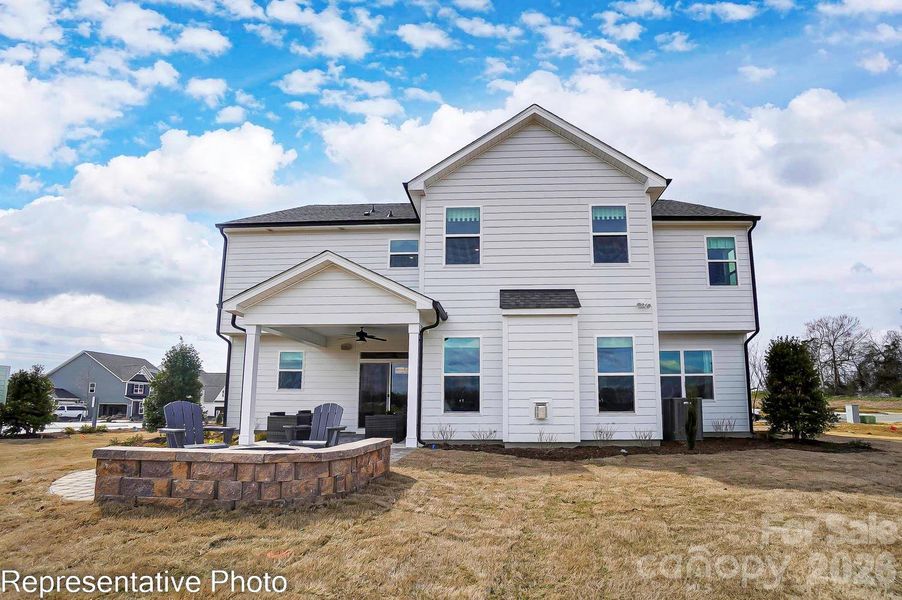 Exterior details and patio area of a home in Robinson Oaks, Gastonia (Image 3).