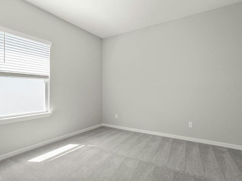 Secondary bedrooms provide space for everyone in your household.
