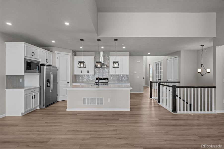 Furnished interior view inside a new home in , Littleton (Image 6). Furnished interior view inside a new home in , Littleton (Image 6).