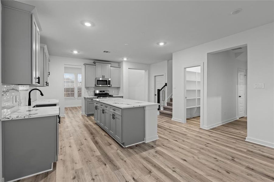 Furnished interior view inside a new home in , Manvel (Image 3). Furnished interior view inside a new home in , Manvel (Image 3).