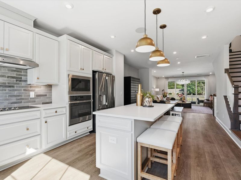 Representative furnished interior of a home built from the Bellamy by Tri Pointe Homes in Bellflower, Charlotte (Image 30).