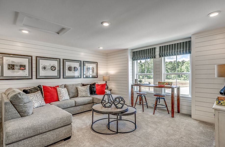 Representative furnished interior of a home built from the Persimmon by Beazer Homes in Northbrook, Murrells Inlet (Image 17).
