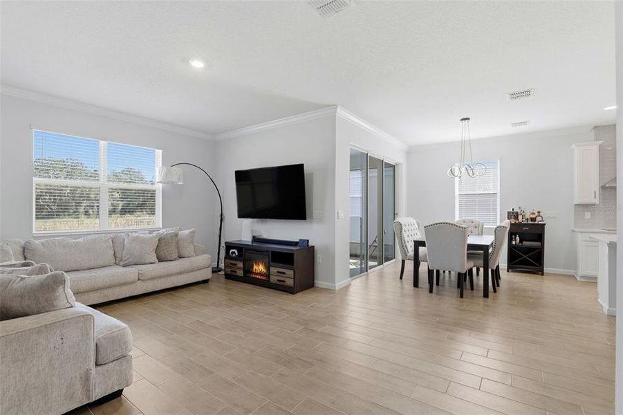 Furnished interior view inside a new home in Lakewood Park, Deland (Image 7). Furnished interior view inside a new home in Lakewood Park, Deland (Image 7).