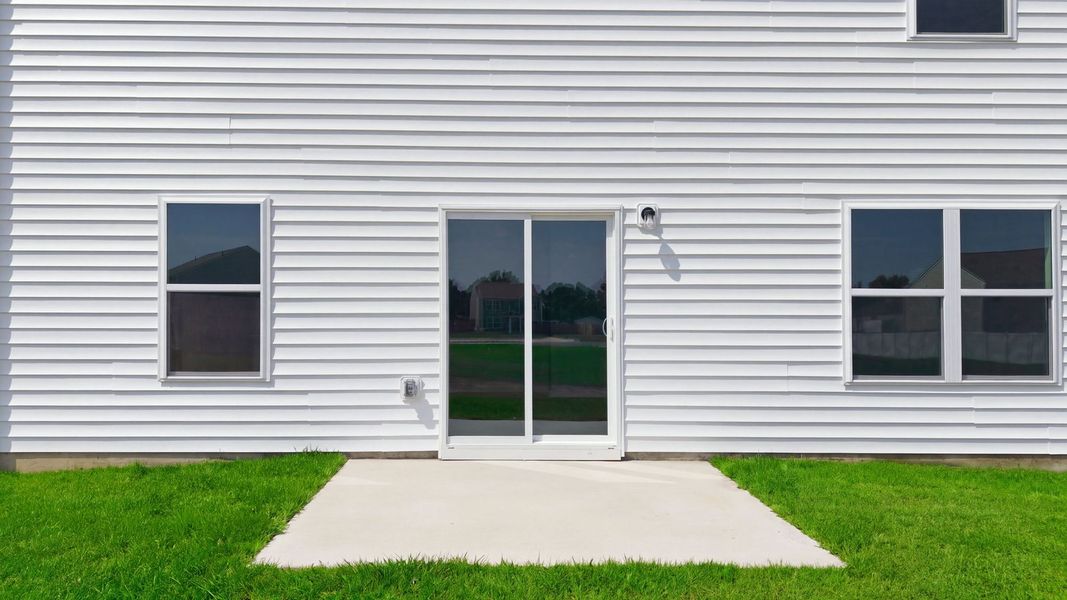 Exterior details and patio area of a home in Blair Ridge, La Grange (Image 17). Exterior details and patio area of a home in Blair Ridge, La Grange (Image 17).