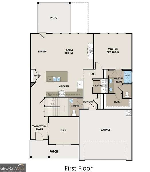 2D floor plan layout of this home in Killian Manor at The Adares, Adairsville, GA (Image 2). 2D floor plan layout of this home in Killian Manor at The Adares, Adairsville, GA (Image 2).