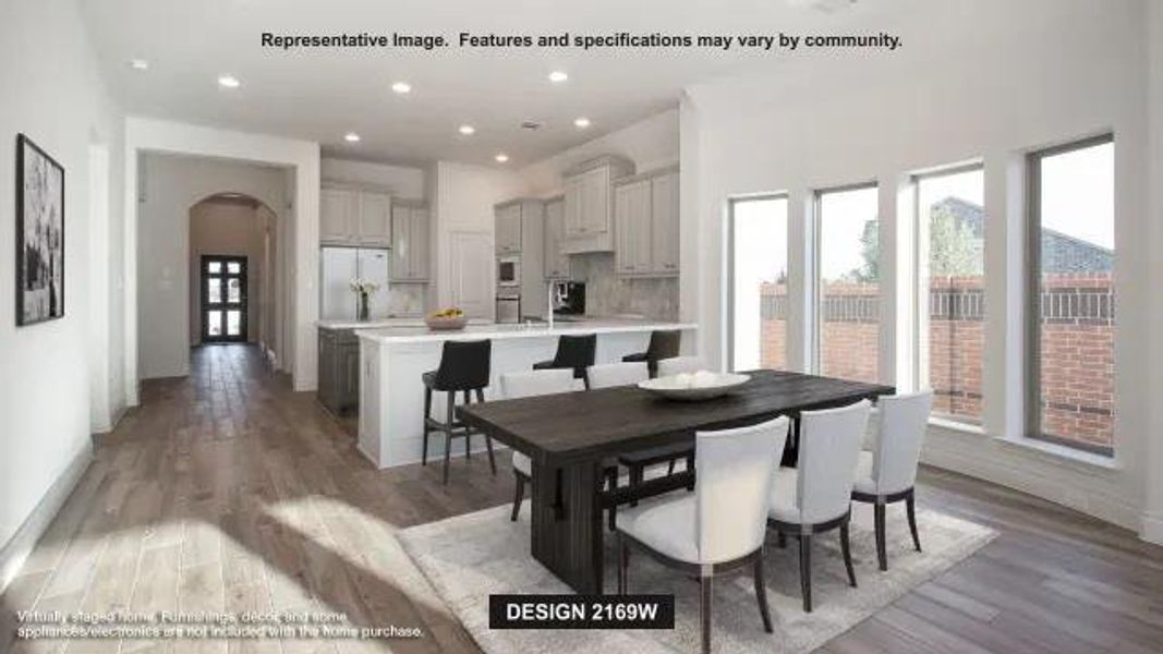 Furnished interior view inside a new home in The Colony, Bastrop (Image 7).