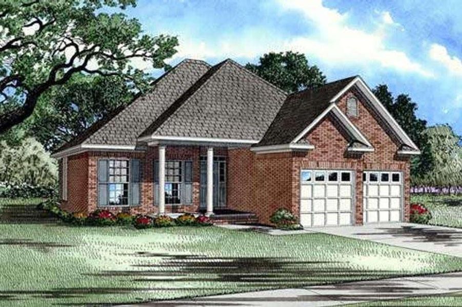 Exterior rendering of this home design in , Gonzales, TX (Image 2).