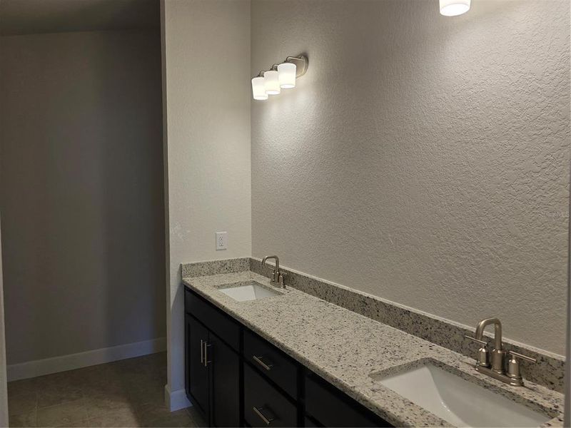 Master Bath with dual vanity