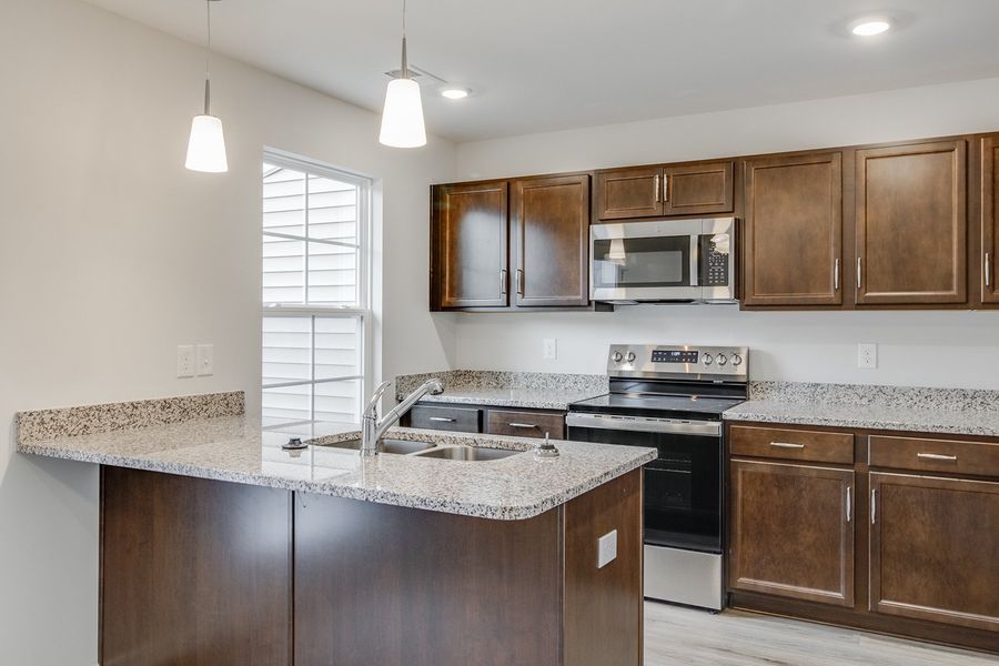 Furnished interior view inside a new home in Astoria, Columbia (Image 7). Furnished interior view inside a new home in Astoria, Columbia (Image 7).
