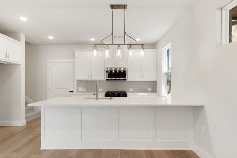 Furnished interior view inside a new home in Willow Grove Townhomes, Melissa (Image 9).