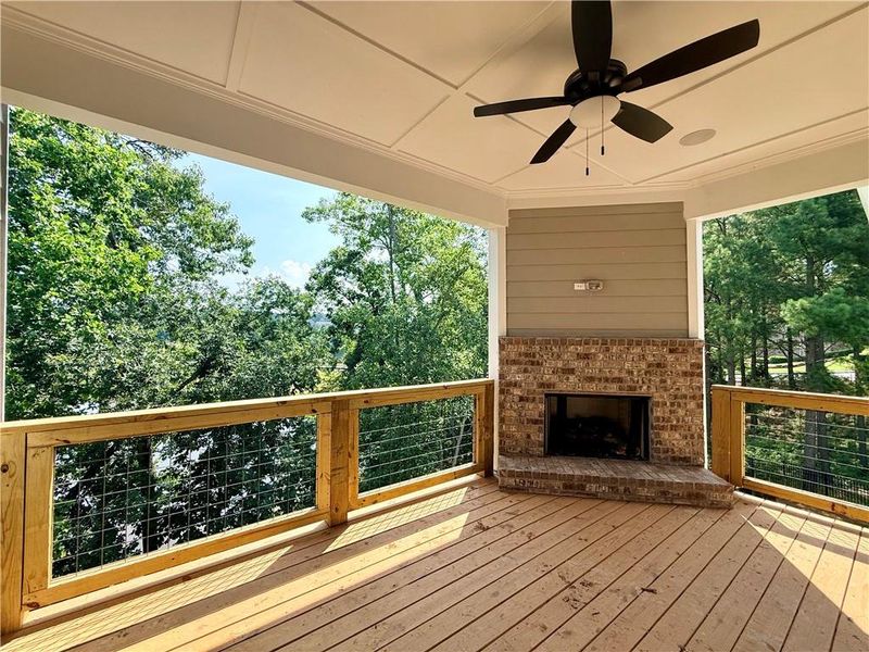 Exterior details and patio area of a home in , Flowery Branch (Image 26).