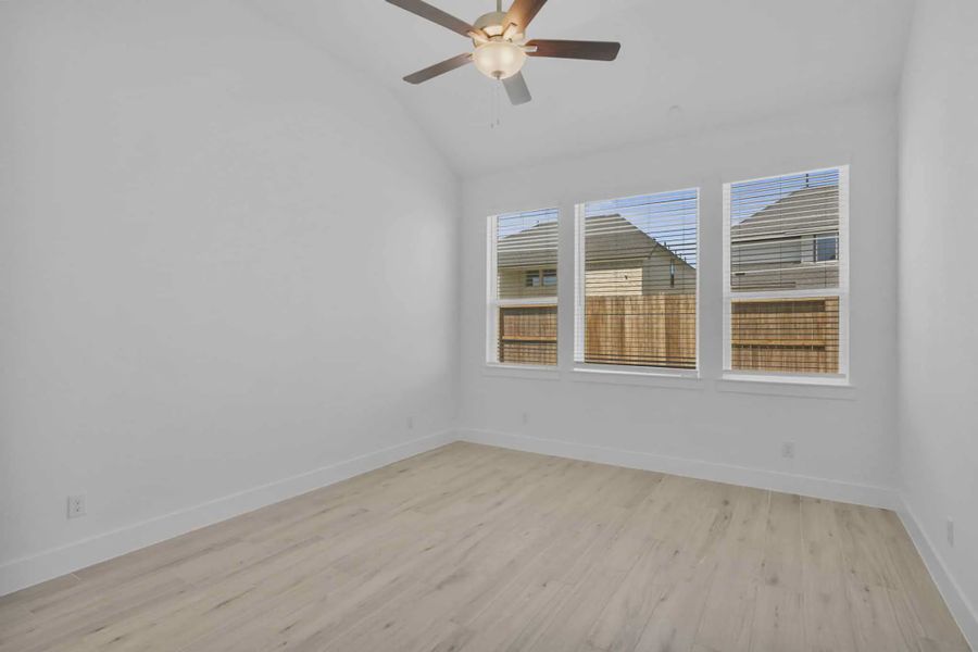 Representative unfurnished interior of a home built from the Silas by Chesmar Homes in Lariat, Liberty Hill (Image 14). Representative unfurnished interior of a home built from the Silas by Chesmar Homes in Lariat, Liberty Hill (Image 14).