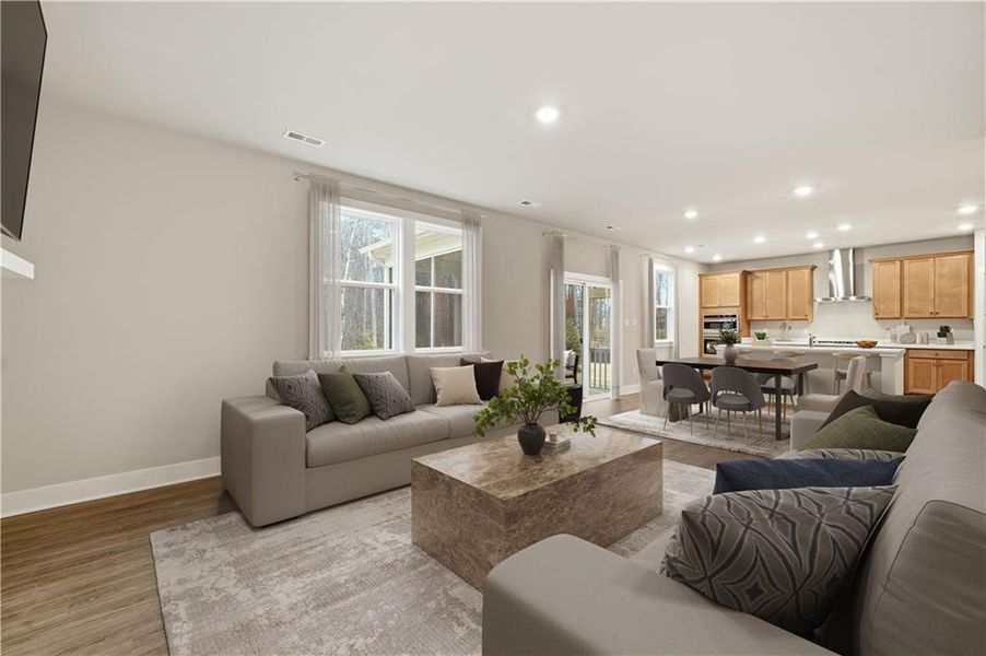Furnished interior view inside a new home in Rhodes Glen, Lawrenceville (Image 13).