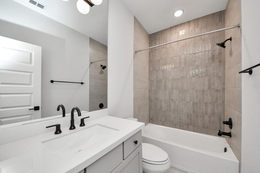 Furnished interior view inside a new home in Bridgeland 45', 50', 70', Cypress (Image 12).