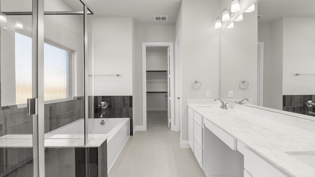 Furnished interior view inside a new home in Elevon 40s, Lavon (Image 10).