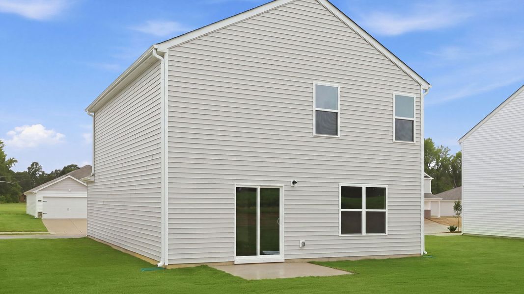 Exterior details and patio area of a home in Hobbs Farm, Ayden (Image 23). Exterior details and patio area of a home in Hobbs Farm, Ayden (Image 23).