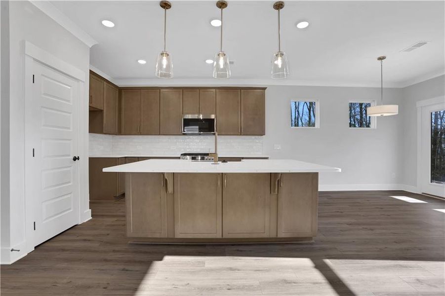 Furnished interior view inside a new home in Villas at Dawsonville, Dawsonville (Image 5). Furnished interior view inside a new home in Villas at Dawsonville, Dawsonville (Image 5).