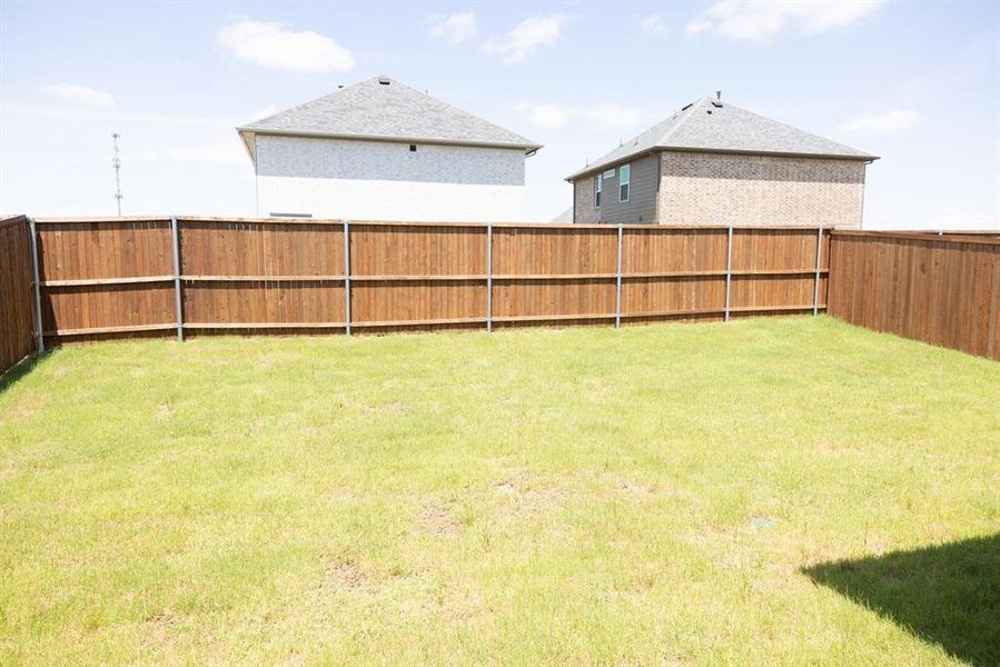 View of fenced backyard View of fenced backyard