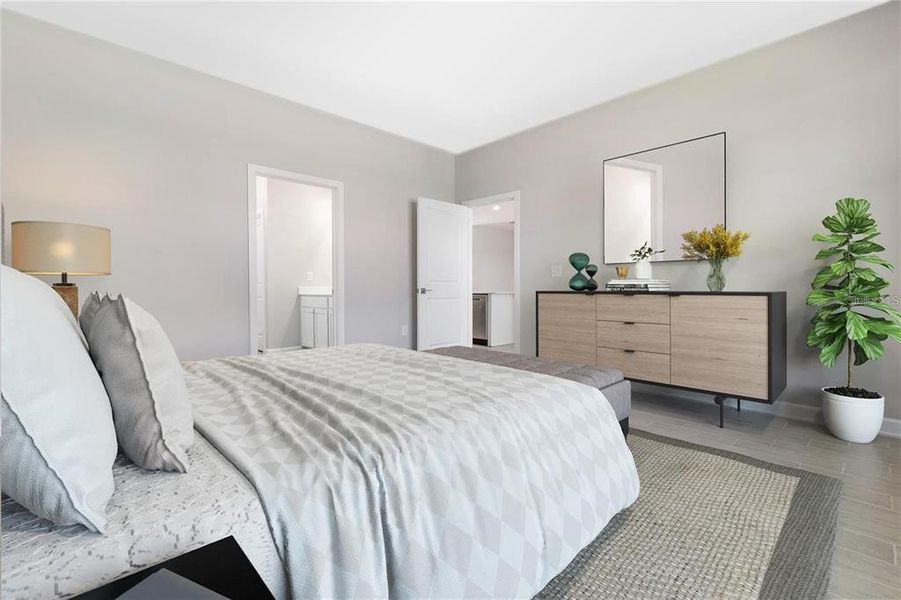 Furnished interior view inside a new home in , Cape Coral (Image 8).