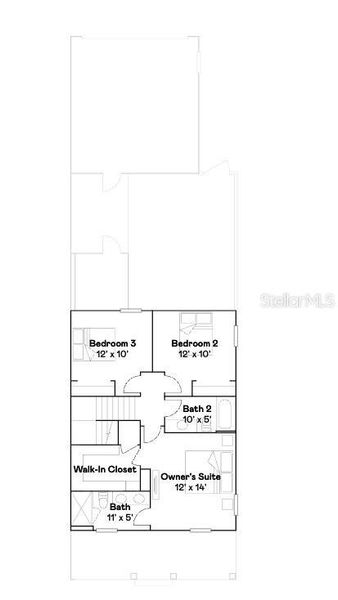 2D floor plan layout of this home in , Clermont, FL (Image 4).