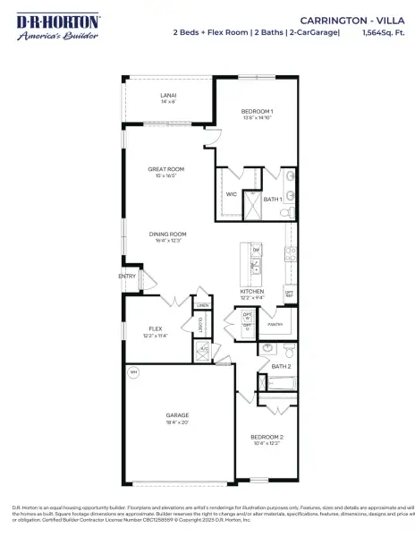 2D floor plan layout of this home in Halifax Plantation Villas, Ormond Beach, FL (Image 2). 2D floor plan layout of this home in Halifax Plantation Villas, Ormond Beach, FL (Image 2).