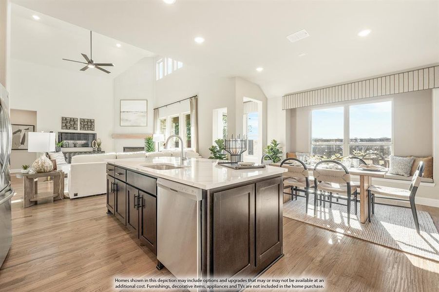 Furnished interior view inside a new home in Timberbrook, Justin (Image 25).