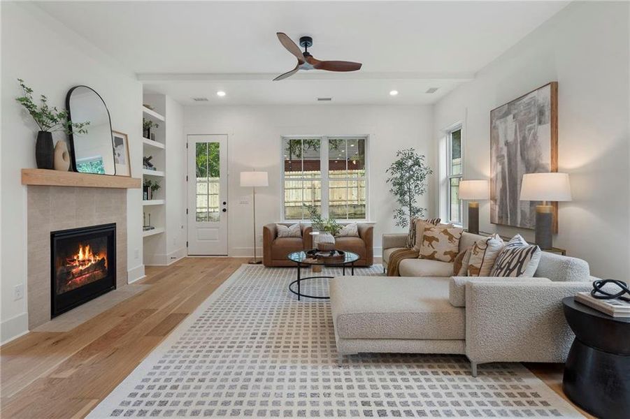 Furnished interior view inside a new home in , Atlanta (Image 50).