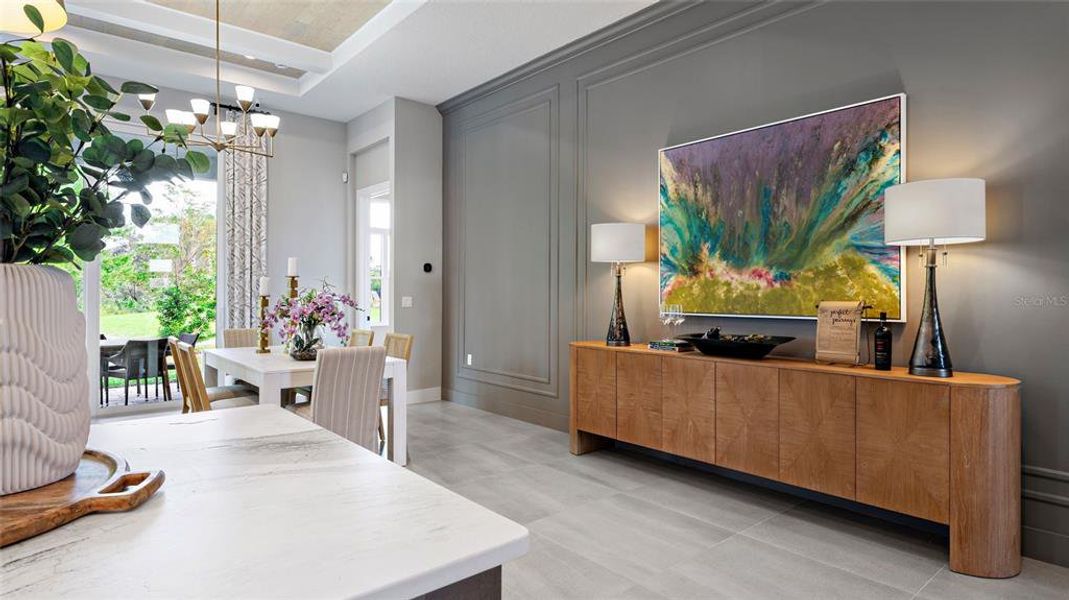 Furnished interior view inside a new home in The Reserve at Victoria, Deland (Image 29).