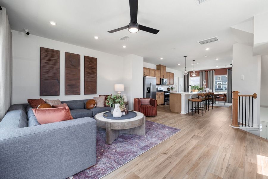 Representative furnished interior of a home built from the Broxton by Pulte Homes in Mailman Post, Knightdale (Image 6).