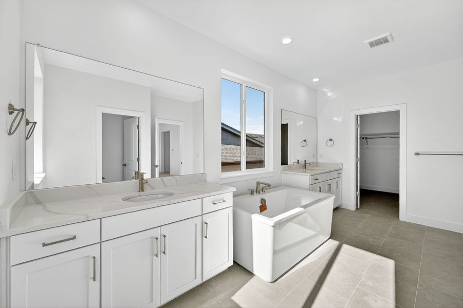 Furnished interior view inside a new home in Trailstone, Arvada (Image 11).