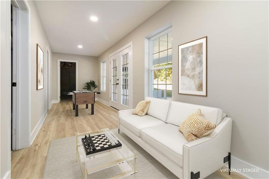 Furnished interior view inside a new home in , Atlanta (Image 20).