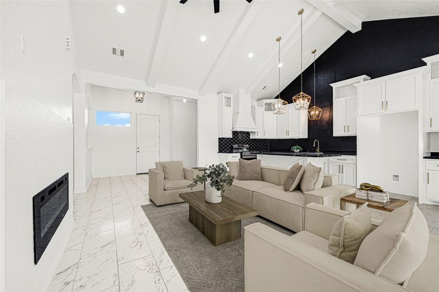 Furnished interior view inside a new home in , Huffman (Image 9). Furnished interior view inside a new home in , Huffman (Image 9).