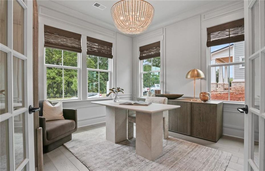 Furnished interior view inside a new home in Silverwood, Cumming (Image 22).