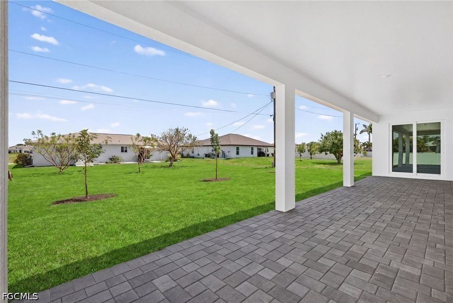 Exterior details and patio area of a home in Cape Coral, Cape Coral (Image 3).