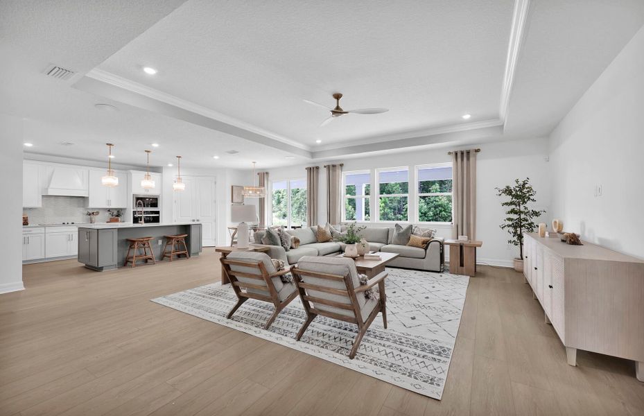 Furnished interior view inside a new home in Hyland Trail, Green Cove Springs (Image 13).
