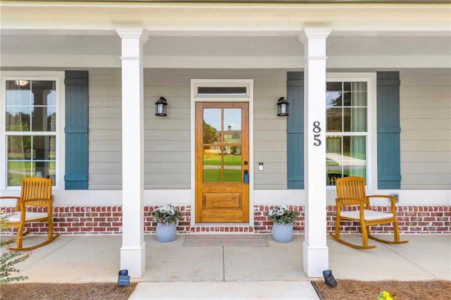 Exterior details and patio area of a home in , Social Circle (Image 30).