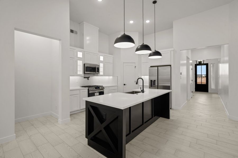 Furnished interior view inside a new home in Painted Sky, El Paso (Image 9).