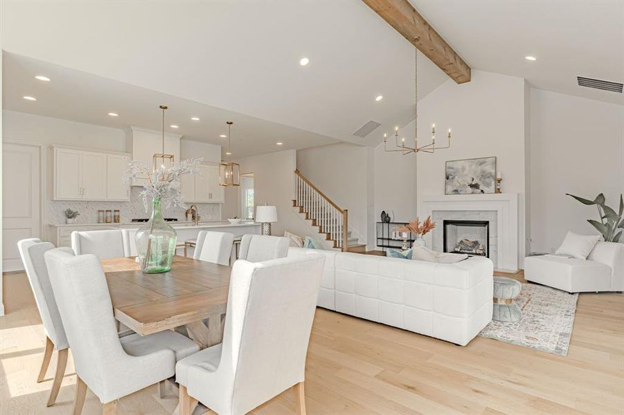 Furnished interior view inside a new home in , Aledo (Image 28).