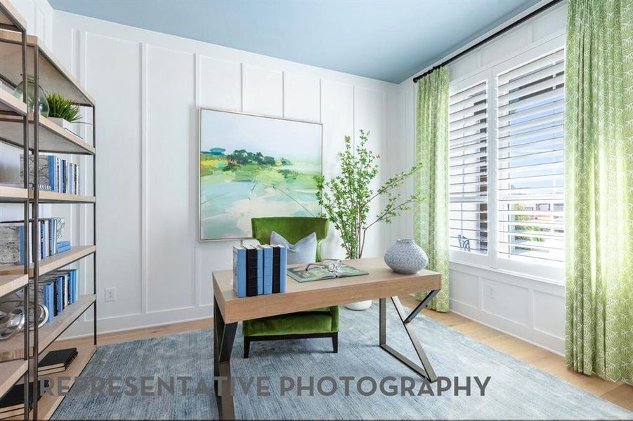 Furnished interior view inside a new home in Wildflower Ranch, Dish (Image 21).